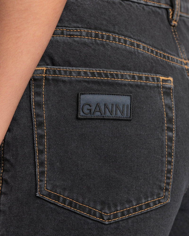 Ganni Women Pants Angi Jeans in Washed Black