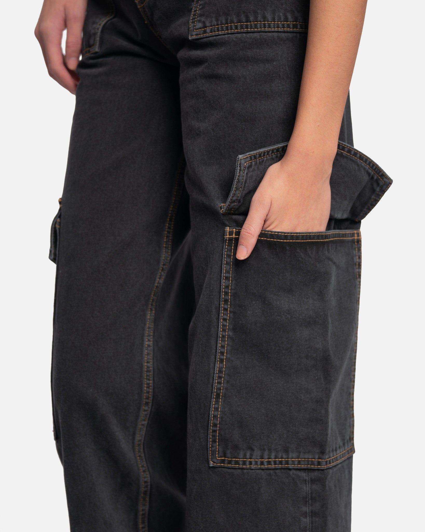 Ganni Women Pants Angi Jeans in Washed Black