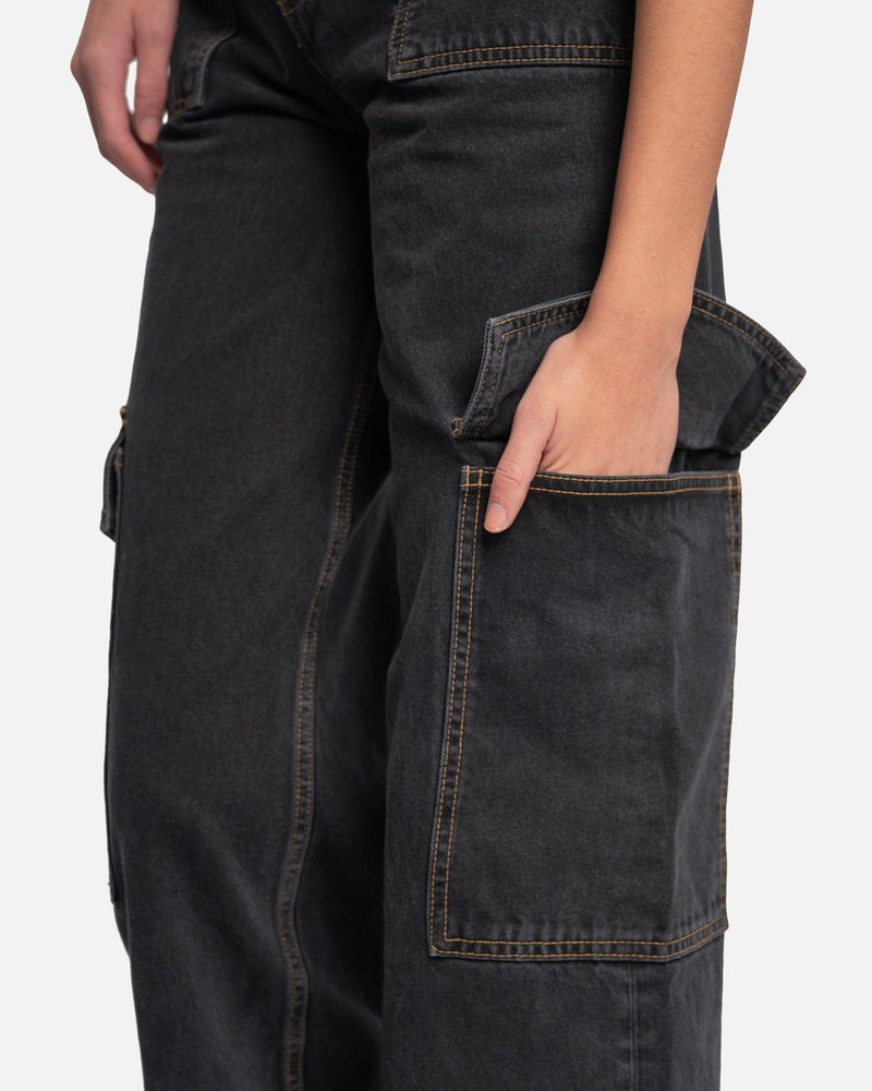 Ganni Women Pants Angi Jeans in Washed Black