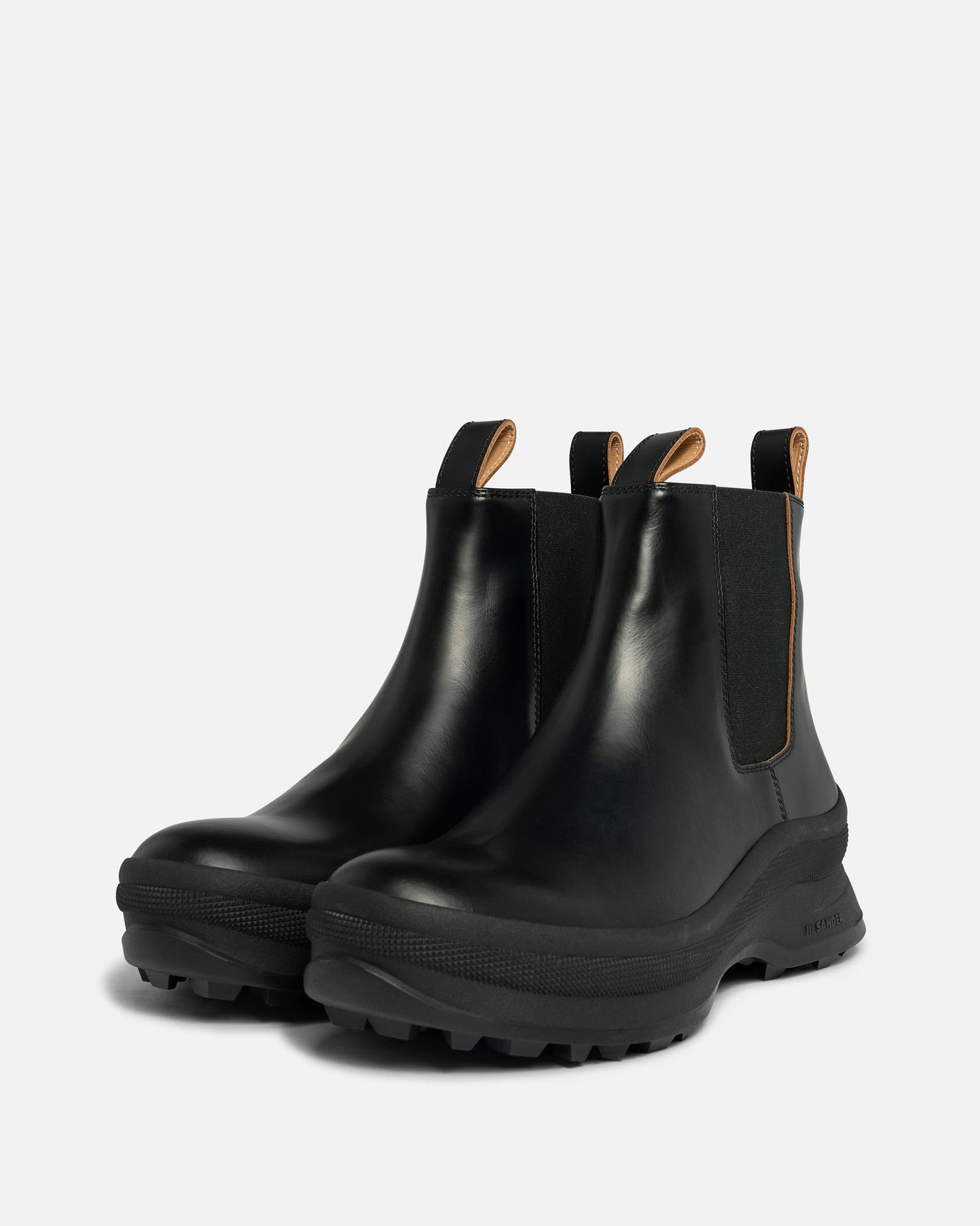 Jil Sander Men's Boots Antik Leather Ankle Boot in Black