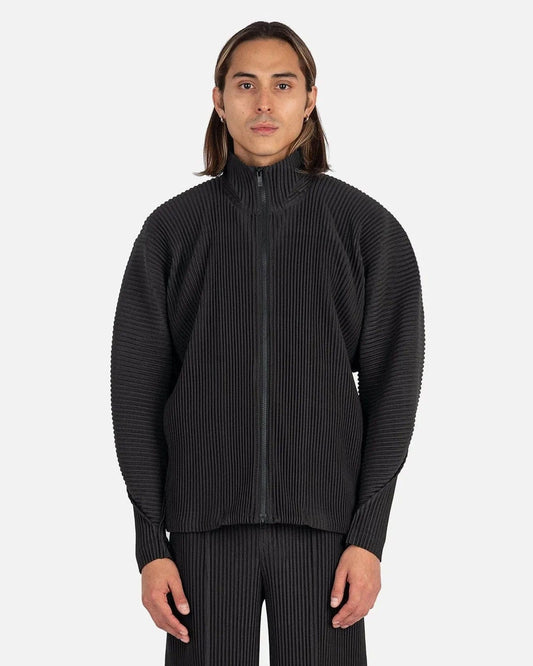 Homme Plissé Issey Miyake Men's Jackets Arc Jacket in Coke Grey
