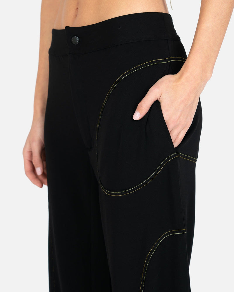 Eckhaus Latta Women Pants Astral Pants in Black