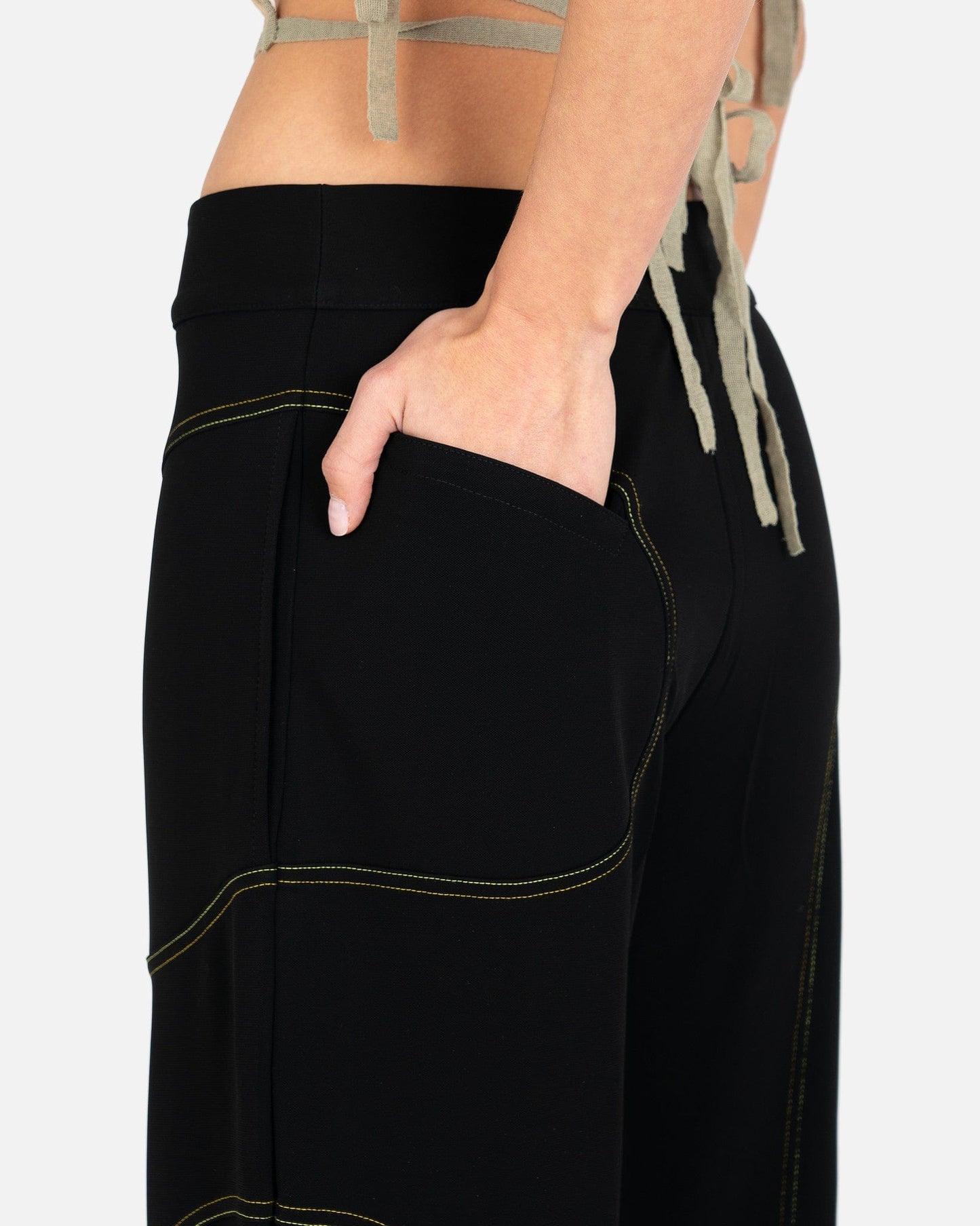 Eckhaus Latta Women Pants Astral Pants in Black