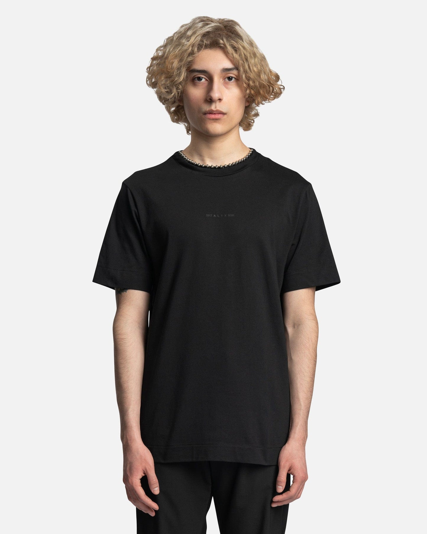 1017 ALYX 9SM Men's T-Shirts Ball Chain S/S T-Shirt in Black