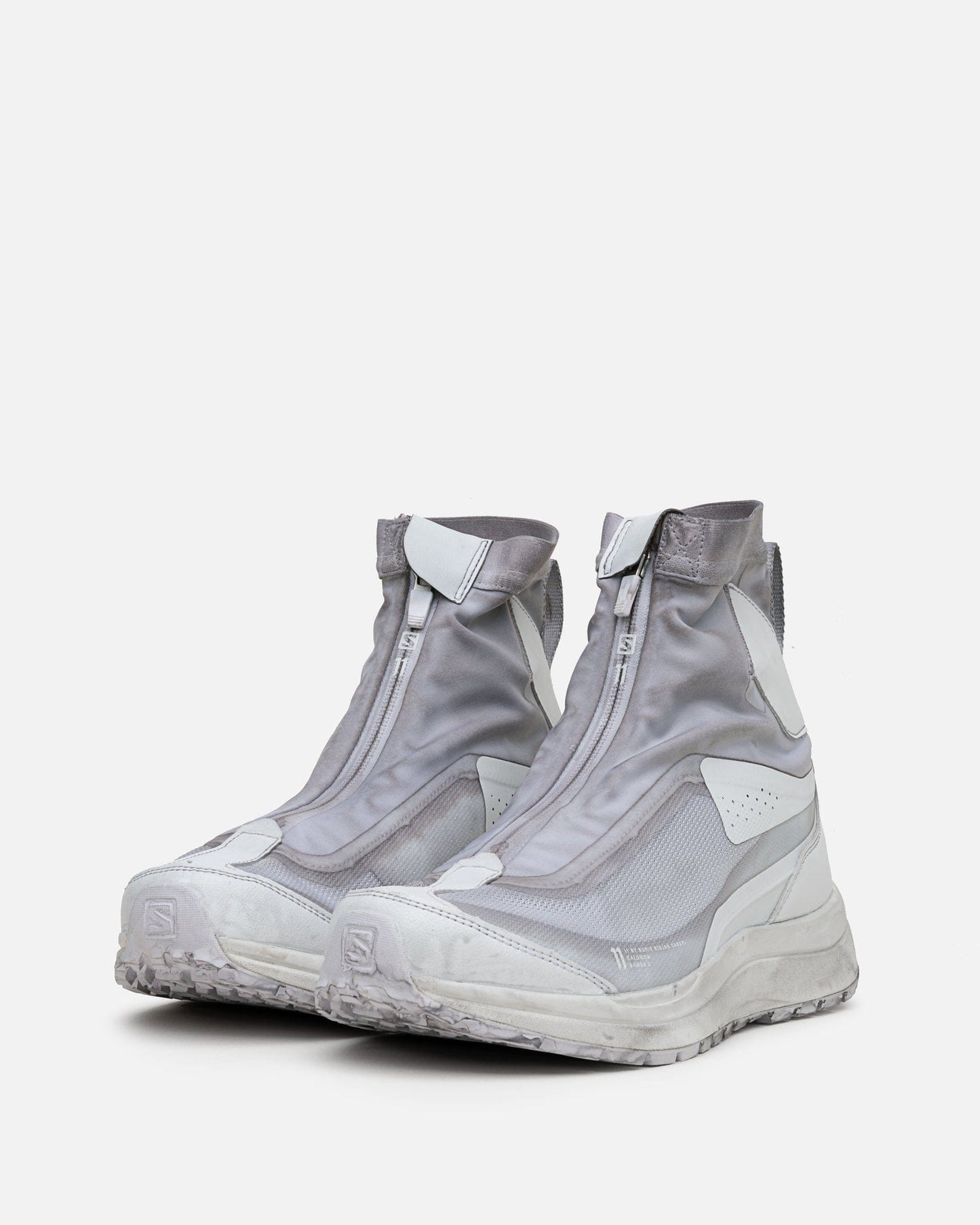11 by Boris Bidjan Saberi Men's Sneakers Bamba2 High in Ice Grey