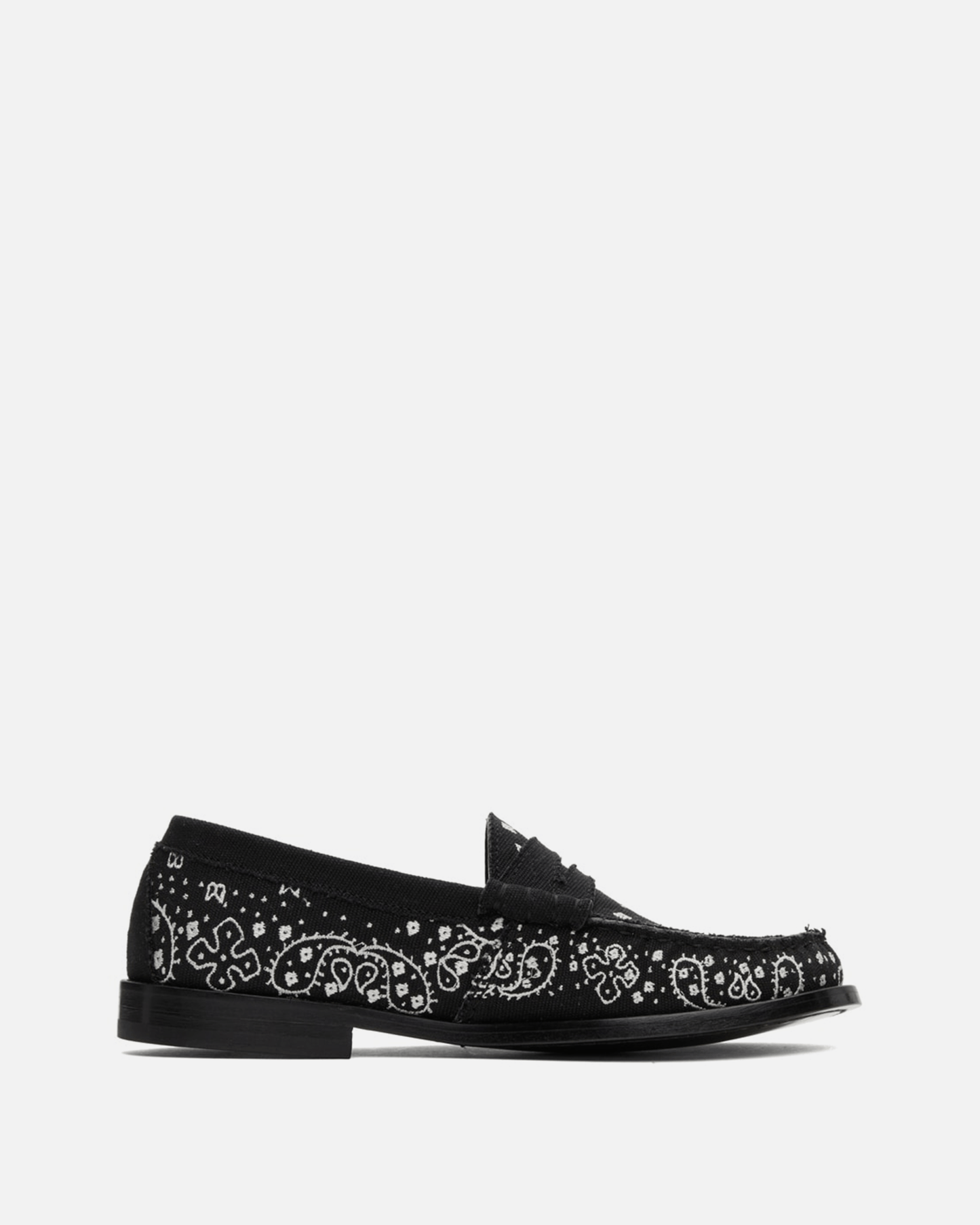 Rhude Men's Shoes Bandana Loafer in Black/White