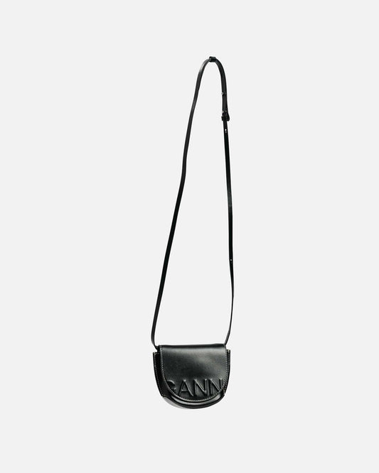 Ganni Women Bags Banner Nano Saddle in Black