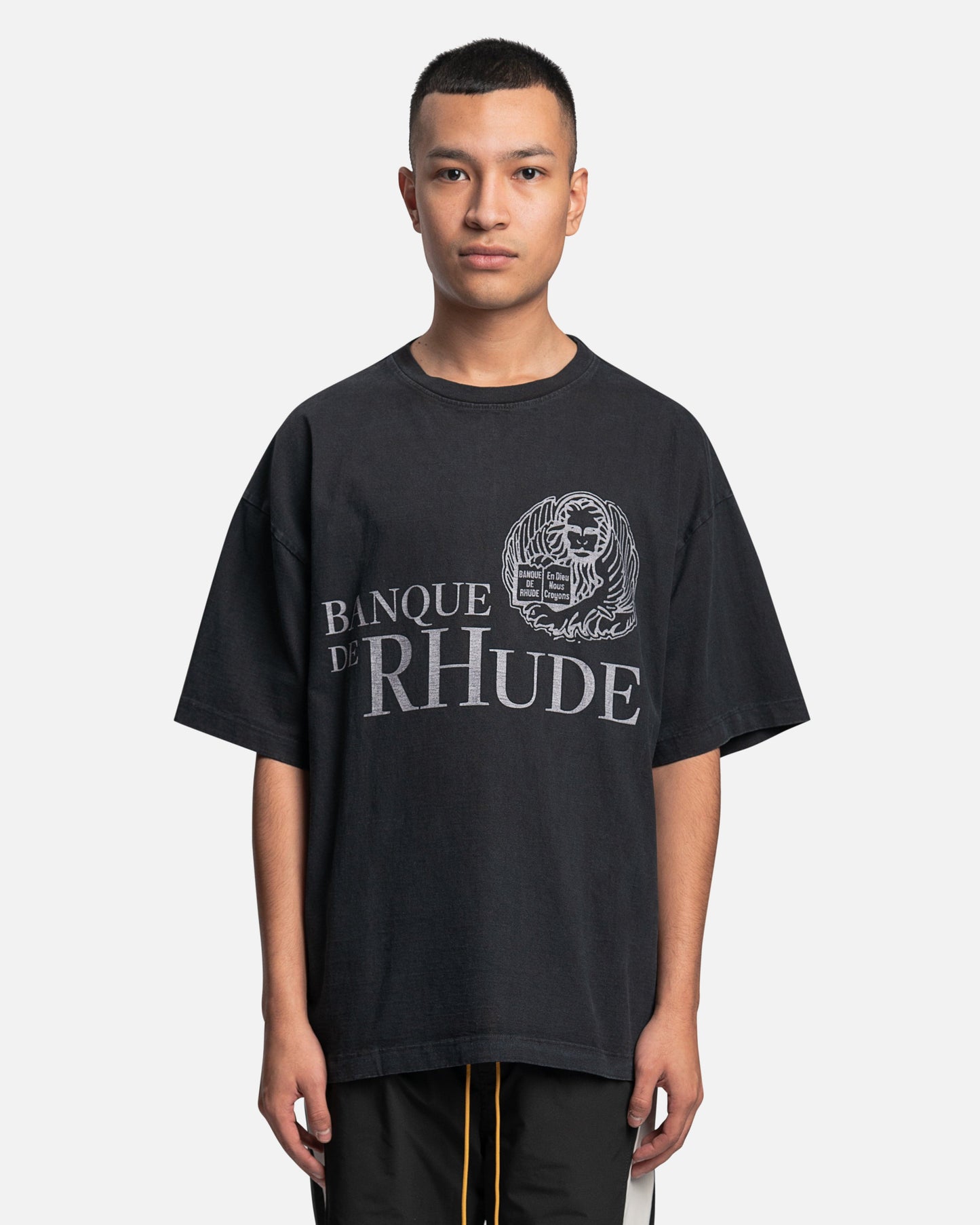 Rhude Men's T-Shirts Banque De Rhude T-Shirt in Vintage Black