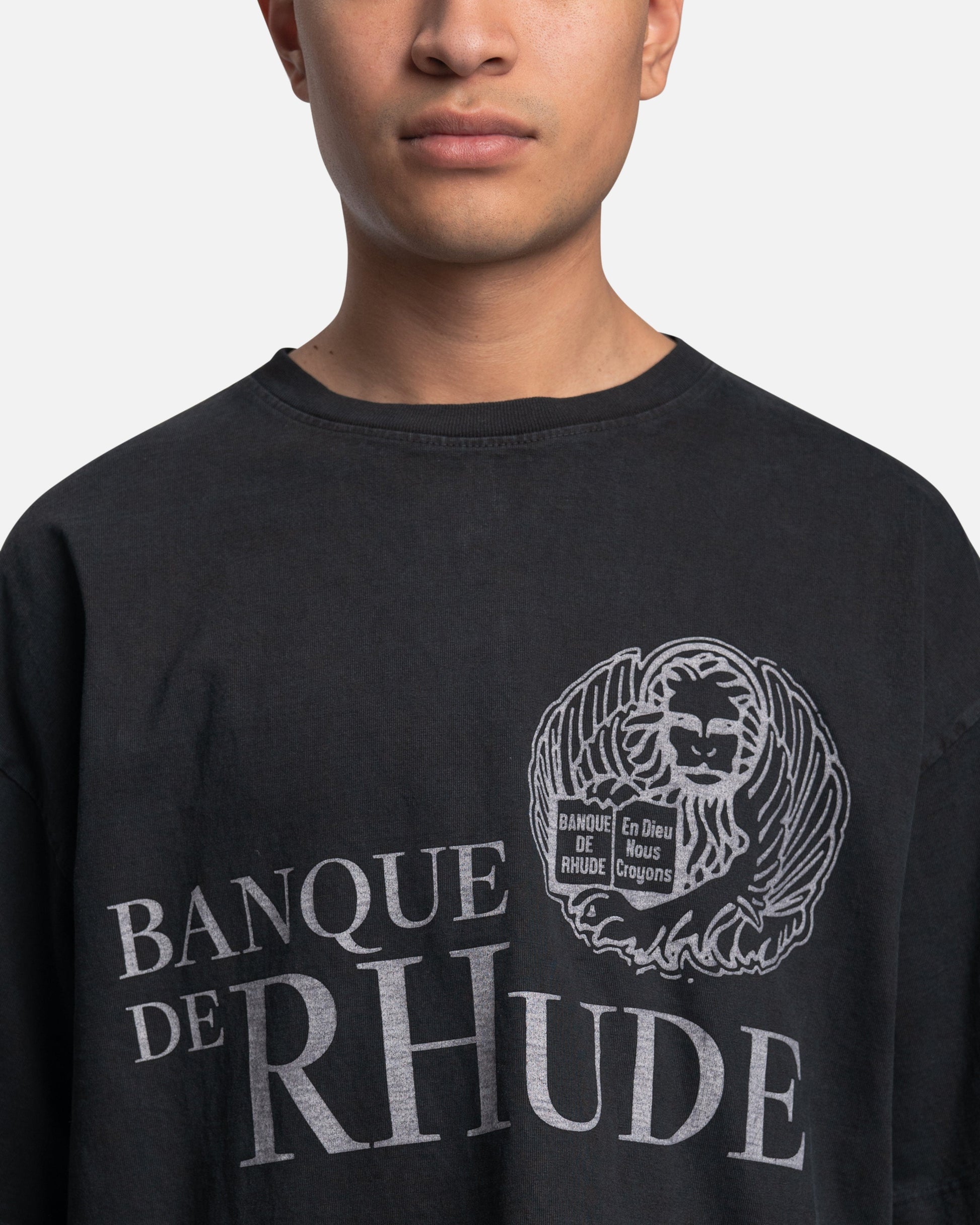 Rhude Men's T-Shirts Banque De Rhude T-Shirt in Vintage Black
