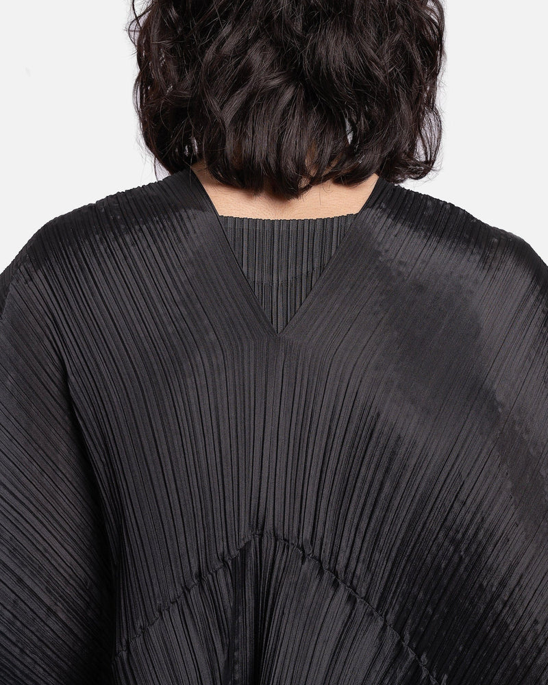 Pleats Please Issey Miyake Women Tops Basic Madame T-Stole in Black