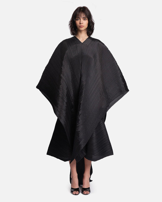 Pleats Please Issey Miyake Women Tops Basic Madame T-Stole in Black