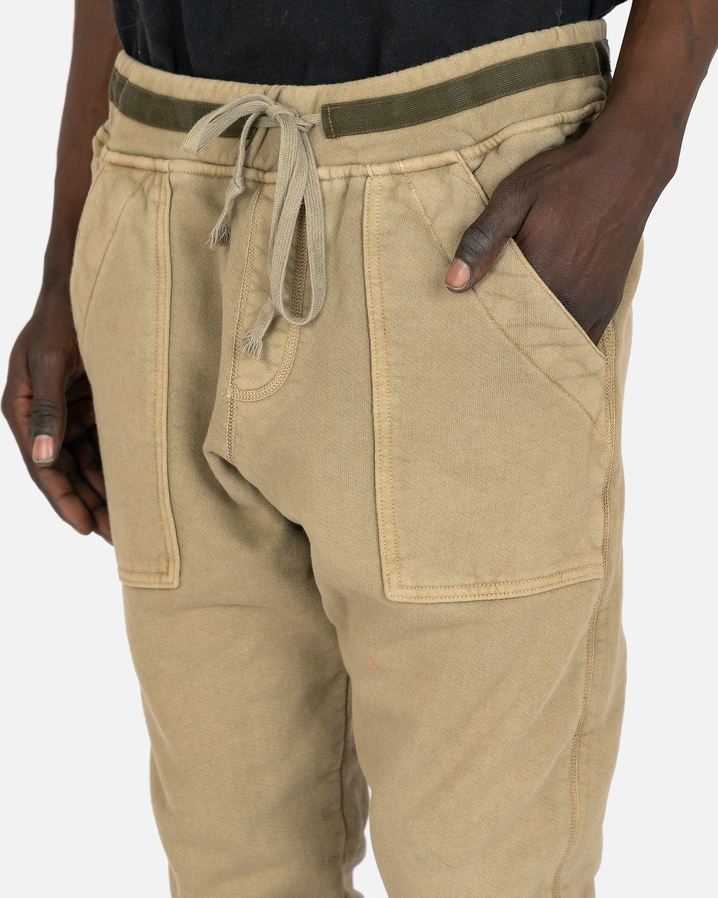 Greg Lauren Men's Pants Basic Sweat Pants in Sage