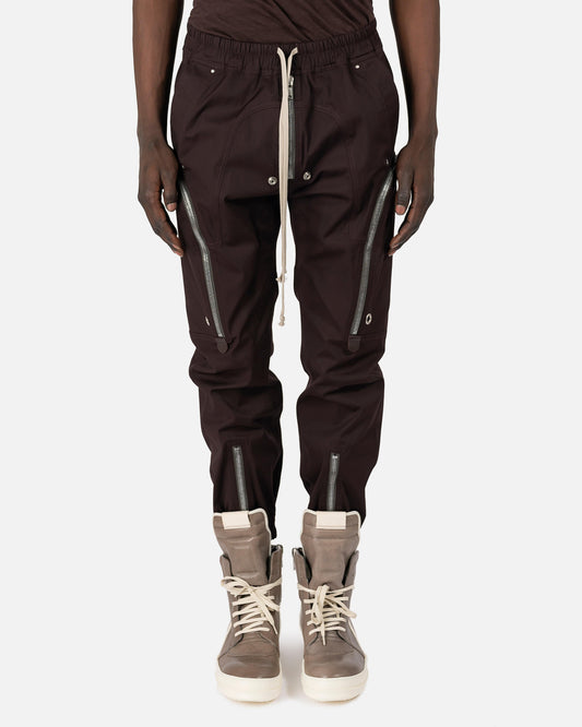 Rick Owens Men's Pants Bauhaus Cargo in Oxblood