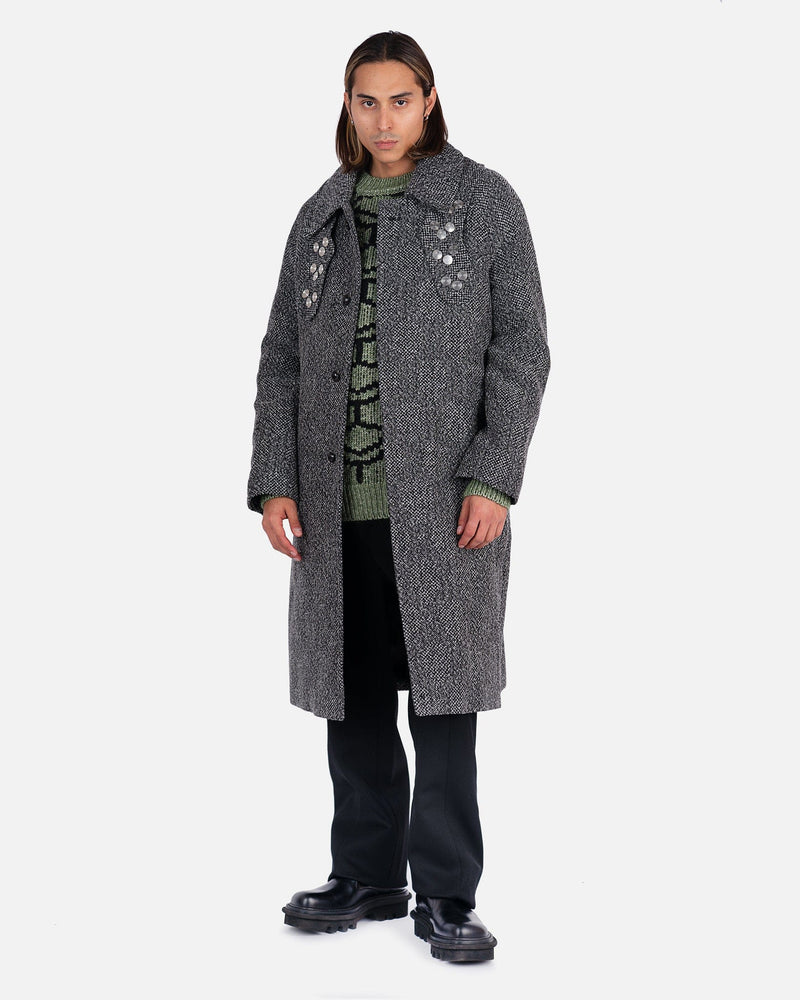 NAMACHEKO Men's Coat Bayder Coat in Speckled Grey