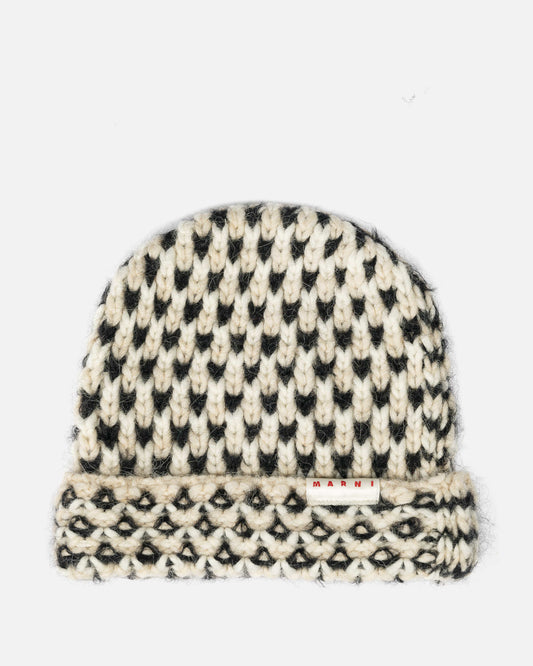 Marni Men's Hats Beanie in Alabaster