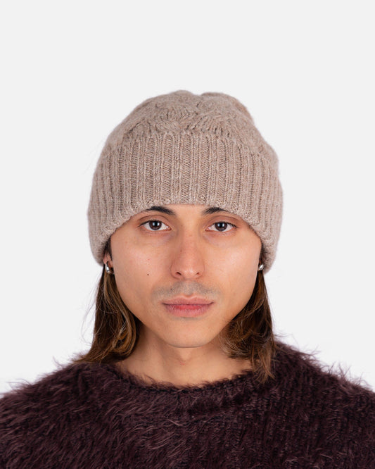 Séfr Men's Hats Beanie in Light Fawn Melange
