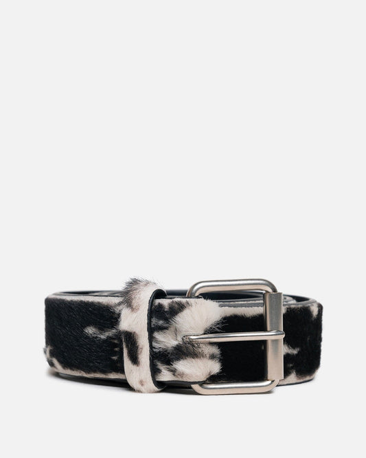 Dries Van Noten Leather Goods Belt in Black/White