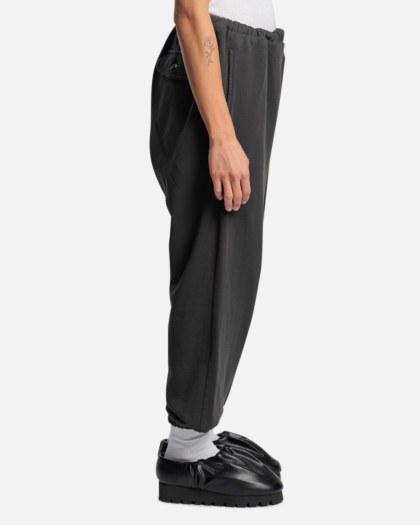 Willy Chavarria Men's Pants Big Daddy Sweat Pants in Jet Black