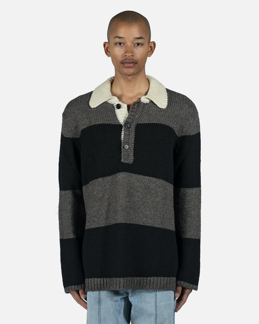 Our Legacy Men's Shirts Big Piquet in Rugby Stripe