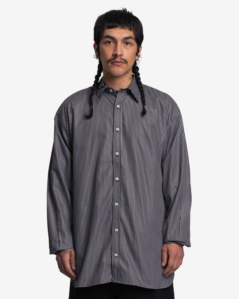 Big Willy Dress Shirt in Black Stripe SVRN Big Willy Dress Shirt in Black Stripe SVRN