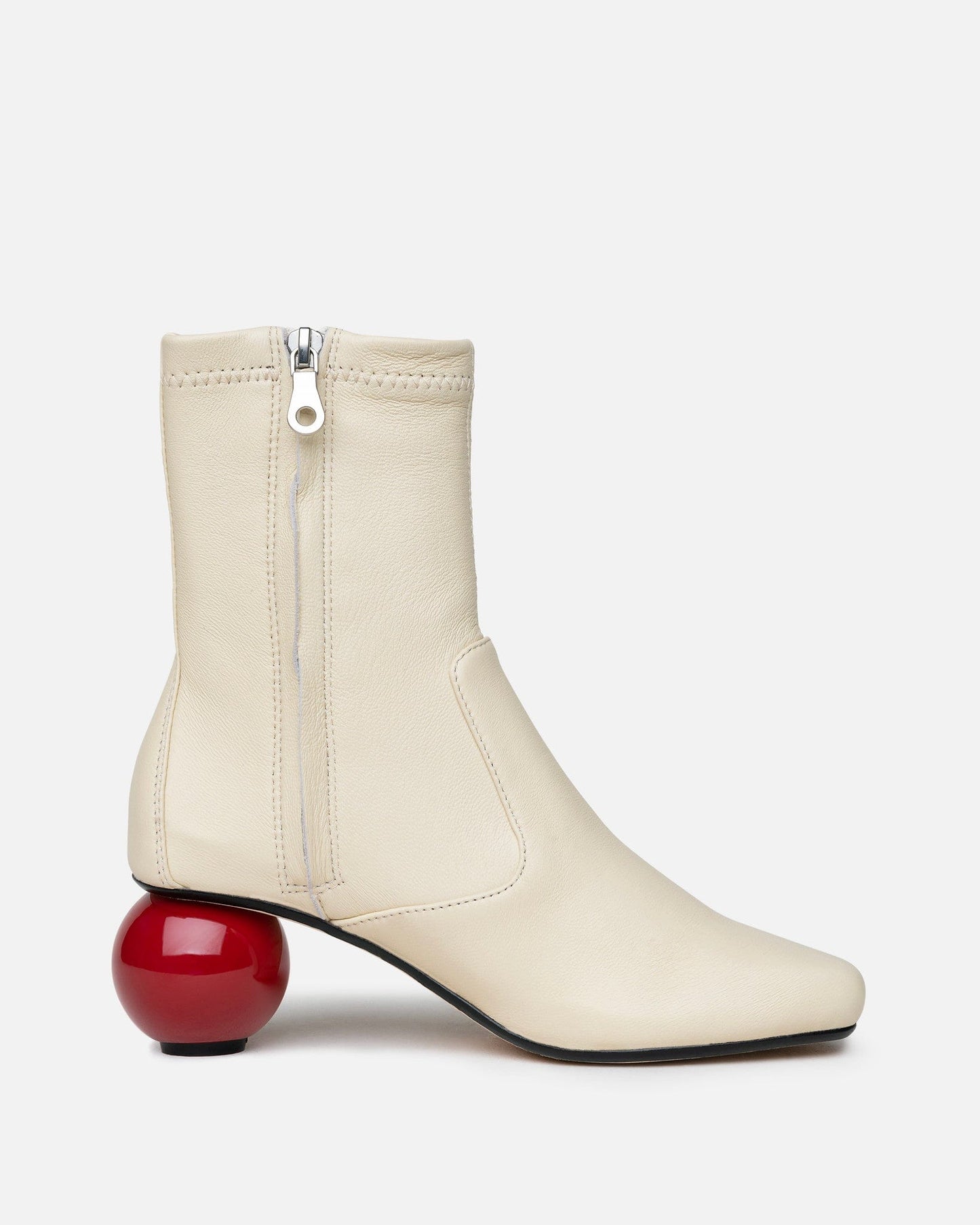 Maison Mihara Yasuhiro Women Boots Billiard Heel Boots in Biege