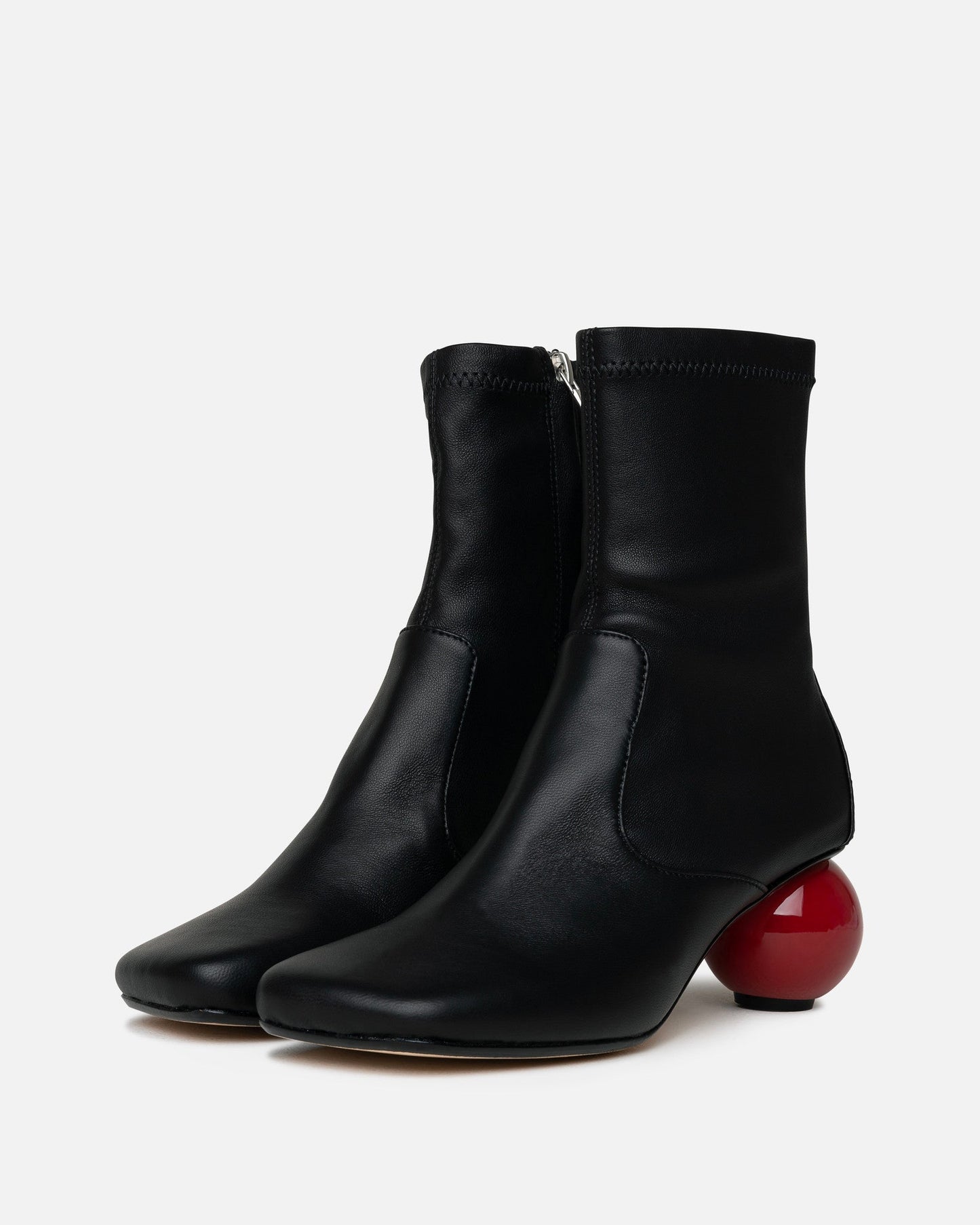 Maison Mihara Yasuhiro Women Boots Billiard Heel Boots in Black