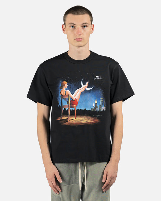 MISBHV Men's T-Shirts Blue Moon T-Shirt in Black