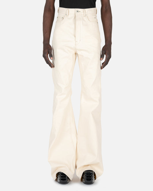 Rick Owens Men's Jeans Bolan Bootcut Jeans in Natural
