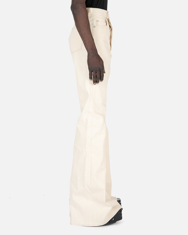 Rick Owens Men's Jeans Bolan Bootcut Jeans in Natural
