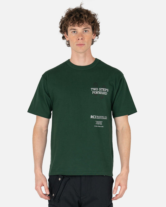 Reese Cooper Men's T-Shirts Bootprint T-Shirt in Forest Green