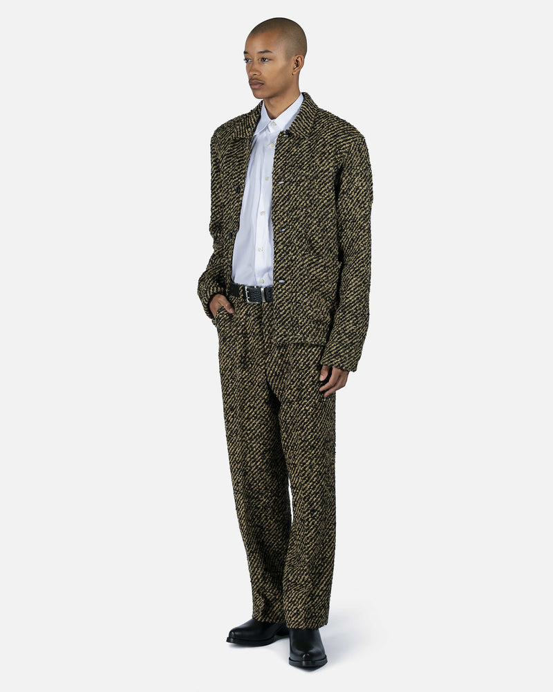 Our Legacy Men's Pants Borrowed Chino in Black/Beige