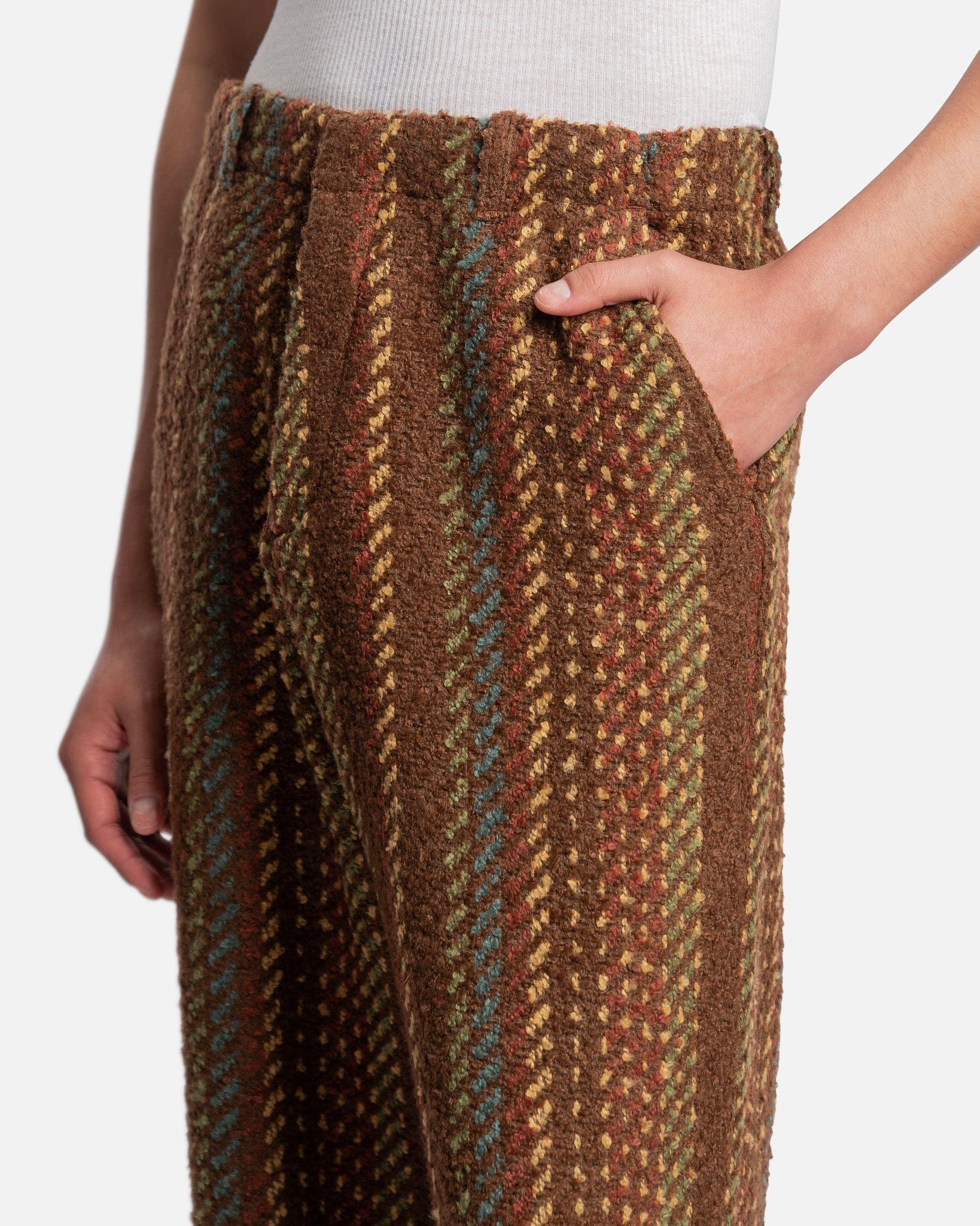 Our Legacy Men's Pants Borrowed Chino in Kaleidoscope Jazz Wool