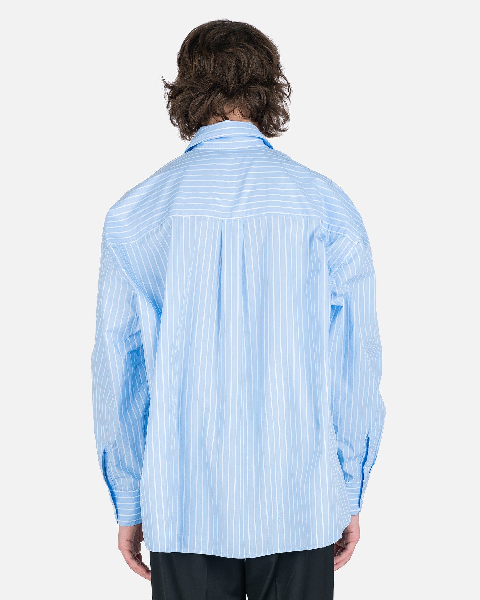 Borrowed Shirt in Blue/Rose Olden Stripe