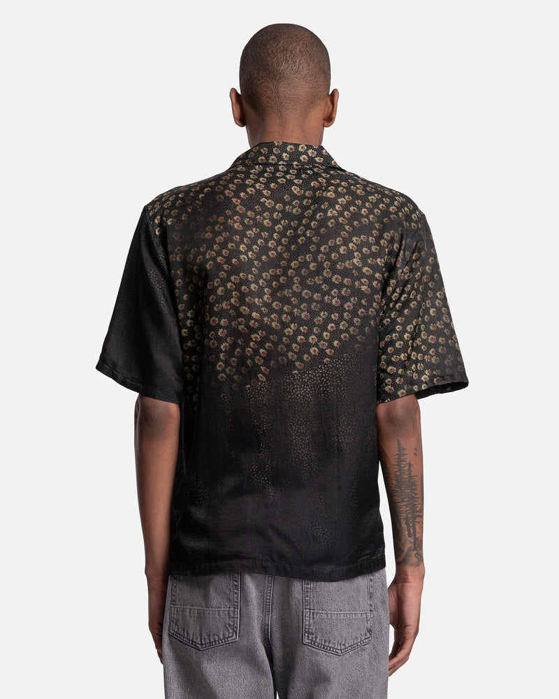 Our Legacy Men's Shirts Box Shirt Short Sleeve in Dark Flower Print