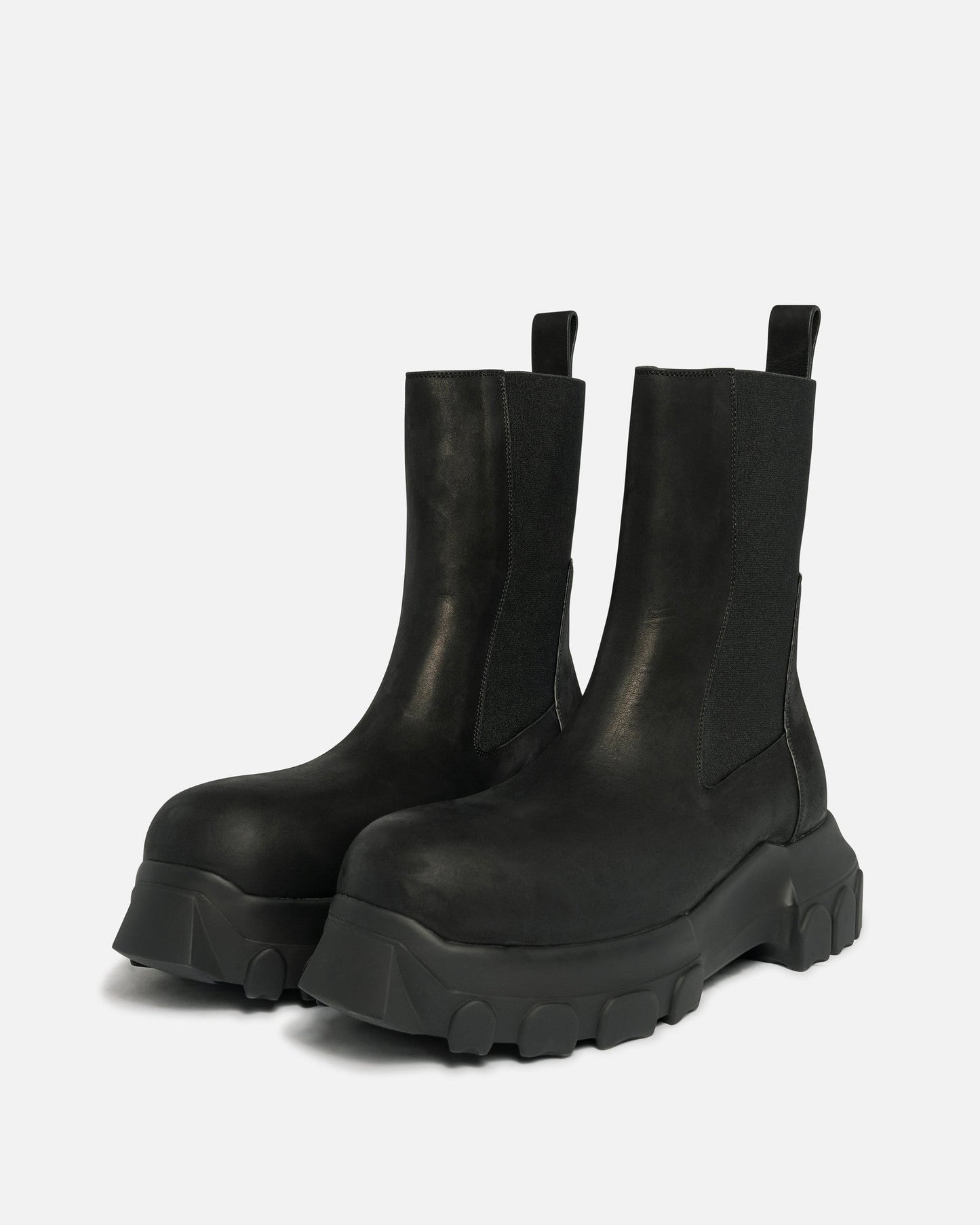 Rick Owens Men's Boots Bozo Beatles in Black/Black