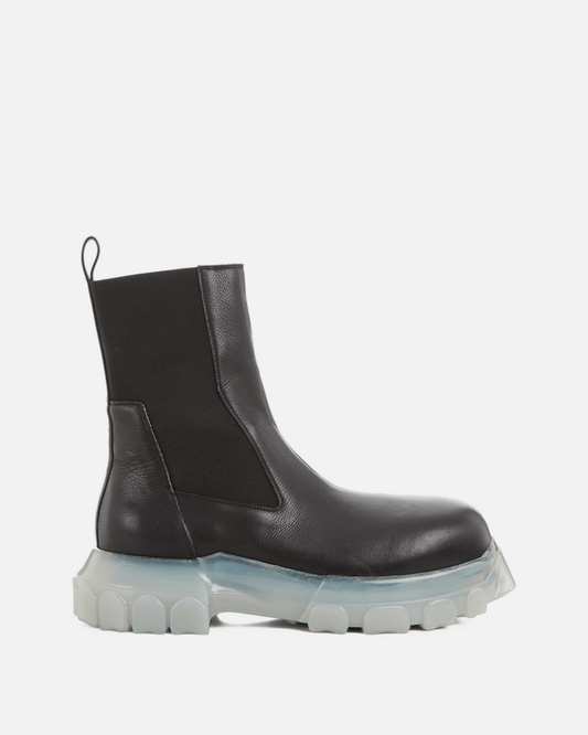Rick Owens Men's Boots Bozo Beatles in Black/Translucent
