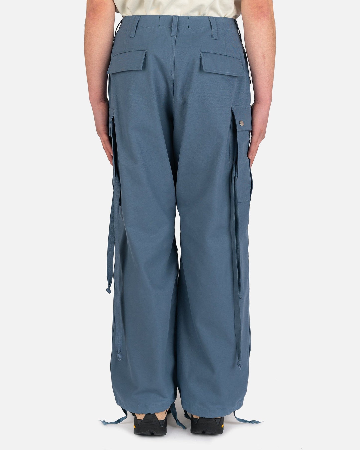 Reese Cooper Men's Pants Brushed Cotton Canvas Cargo Pants in Slate