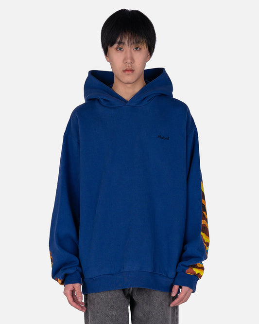 Marni Brushed Logo Hoodie in Ocean