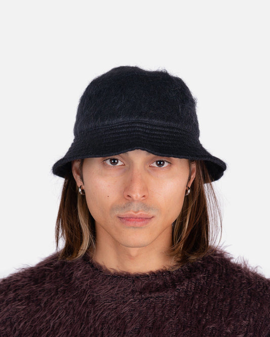 Our Legacy Men's Hats Bucket Hat in Black Mohair