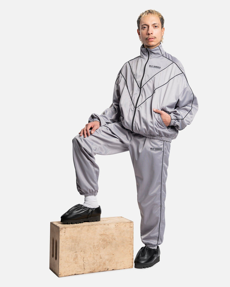 Willy Chavarria Men's Jackets Buffalo Track Jacket in Grey