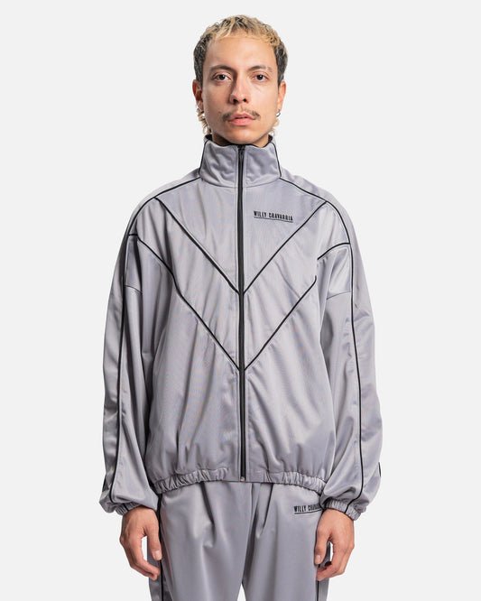 Willy Chavarria Men's Jackets Buffalo Track Jacket in Grey
