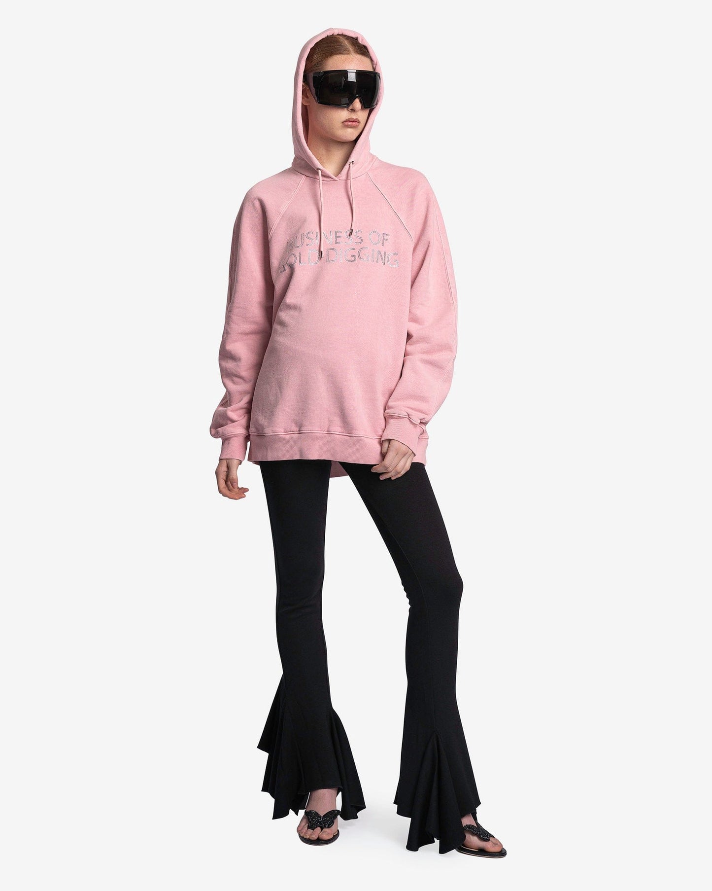 AVAVAV Women Sweaters Business of Gold Digging in Rose