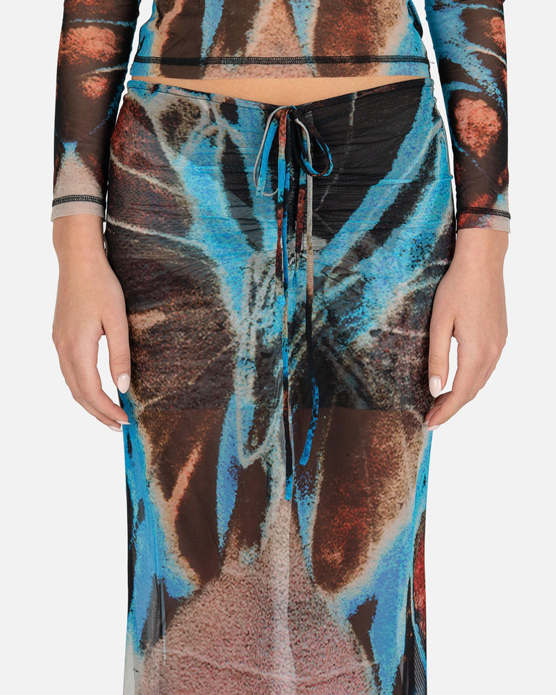 MISBHV Women Skirts Butterfly Maxi Skirt in Allover Print