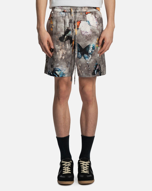 Nahmias Men's Shorts Butterfly Silk Shorts in Butterfly Gray