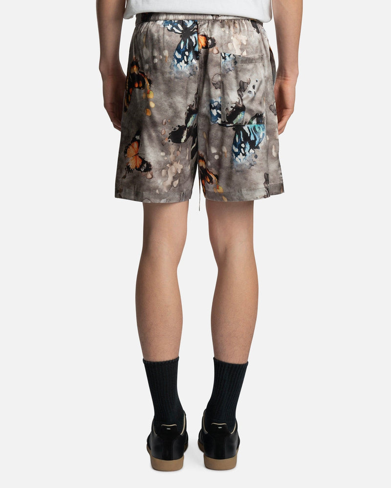 Nahmias Men's Shorts Butterfly Silk Shorts in Butterfly Gray