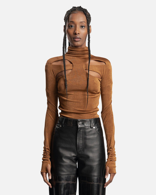 MISBHV Women Tops Butterfly Top in Brown