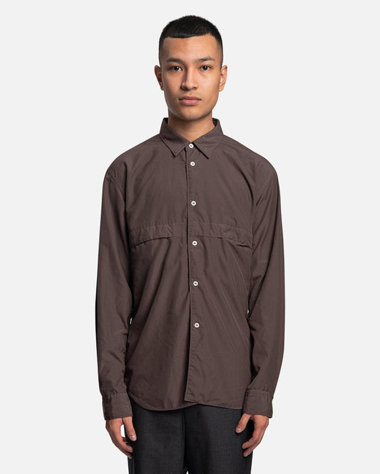 Comme des Garcons Homme Deux Men's Shirts Button-Up Long Sleeve Shirt in Khaki