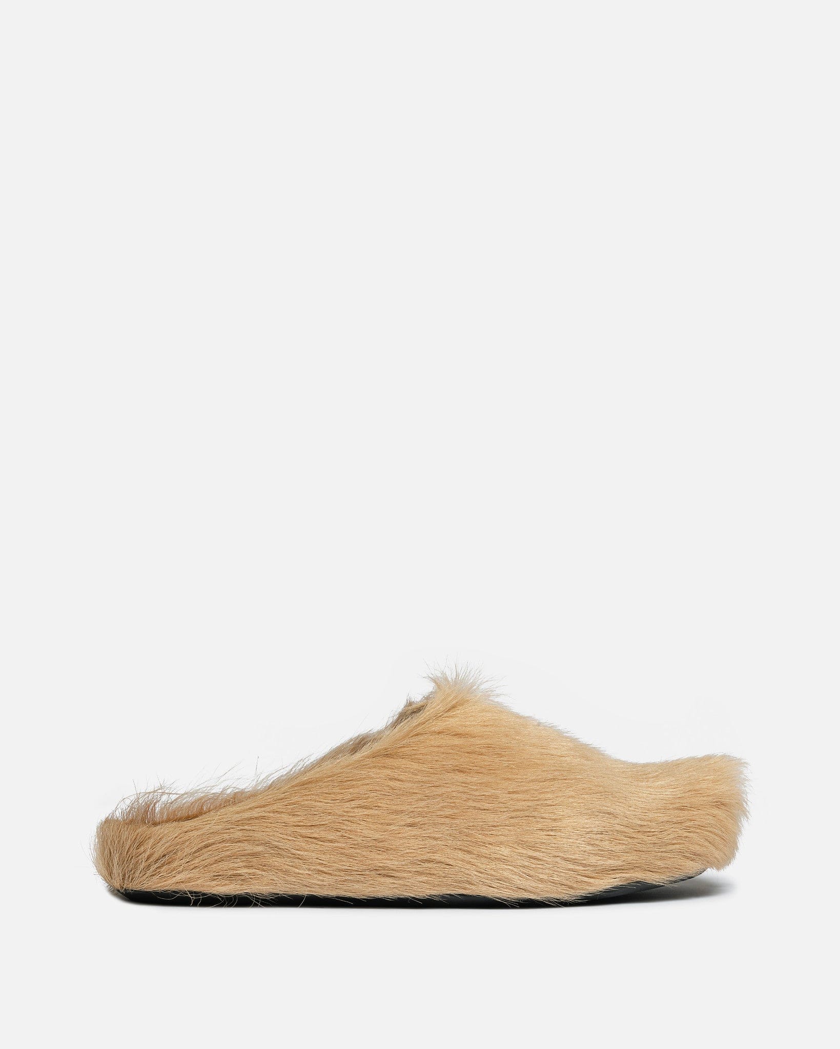 Marni Men's Sneakers Calf-Hair Sabot in Beige