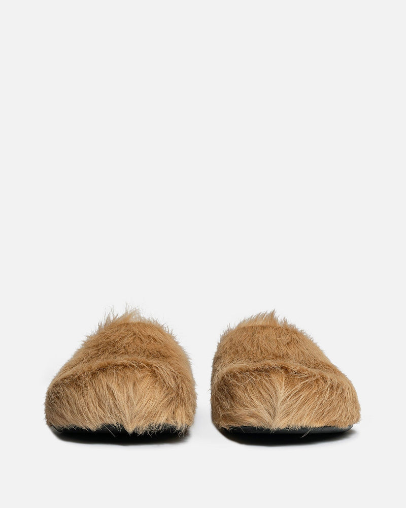 Marni Men's Sneakers Calf-Hair Sabot in Beige