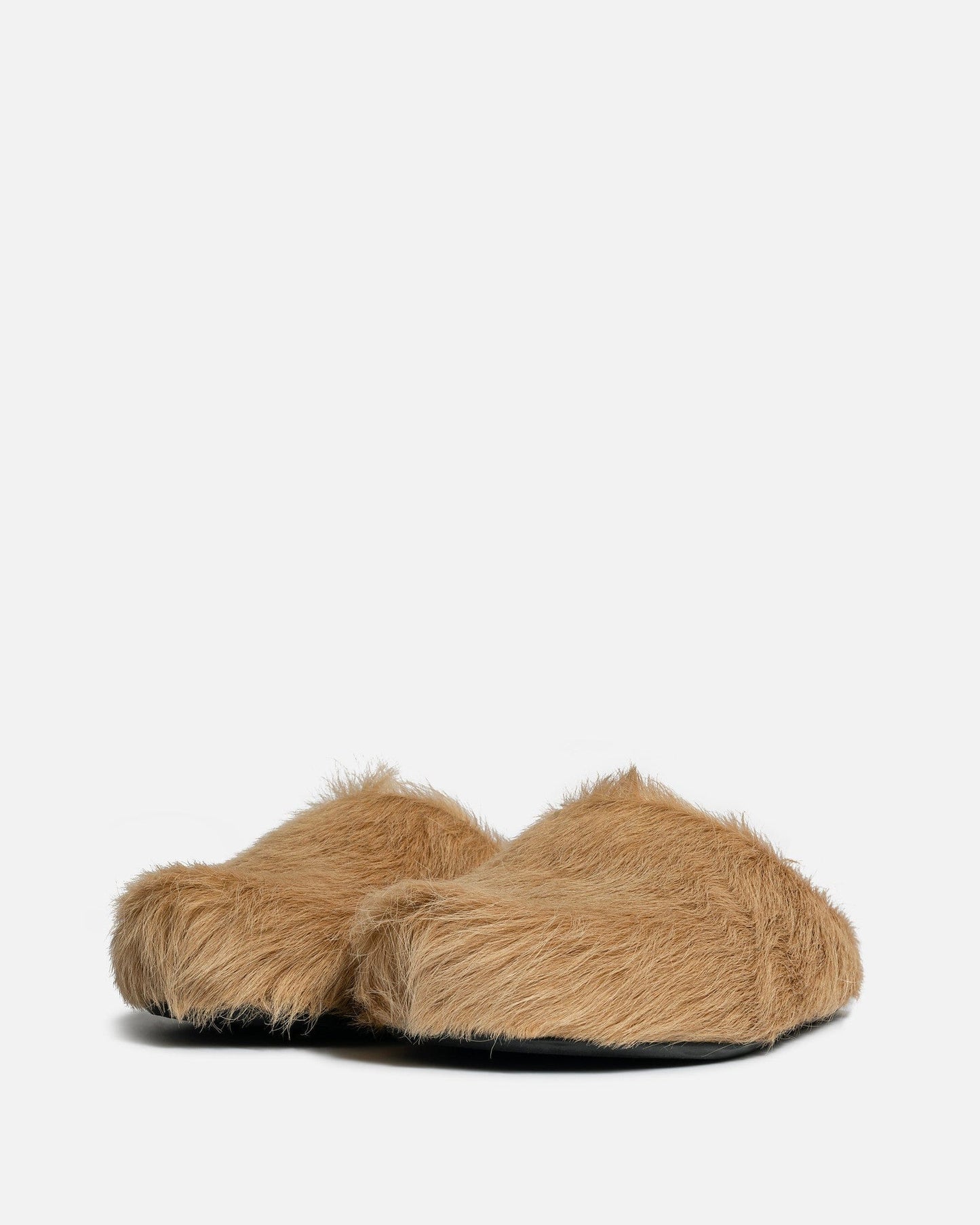 Marni Men's Sneakers Calf-Hair Sabot in Beige